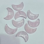 Rose Quartz Moon Shape (30mm)